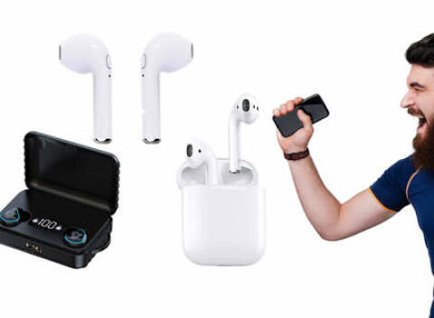 Bezdrôtové Bluetooth súchadlá a HD Stereo a powerbank 2v1