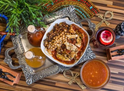 Obedové menu v novootvorenom egyptskom bistre Rugies. Na výber máte až zo 4 druhov menu.