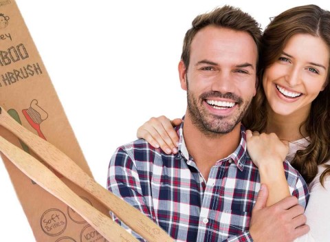 Bambusové zubné kefky Smiley Monkey - ekologické, BPA free a recyklovateľné!