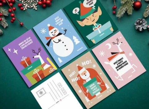 Vianočná pošta: List od Ježiška alebo set veselých vianočných pohľadníc