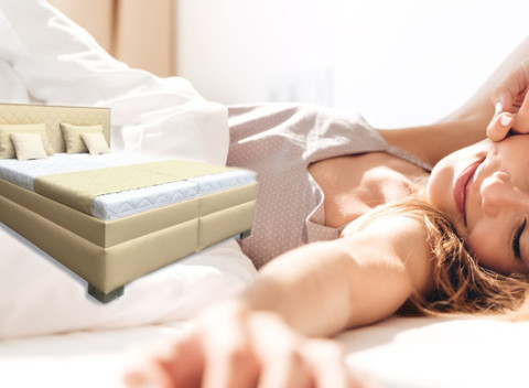 Moderné čalúnené postele s matracom a úložným priestorom od VAŽO nábytok.