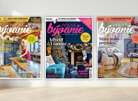 Čítajte a inšpirujte sa mesačníkom Pekné bývanie predplatné na celý rok.