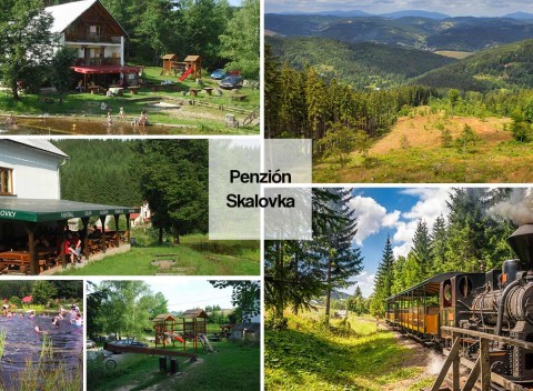 Prenájom ubytovacieho komplexu Penzión Skalovka na Kysuciach až pre 25 ľudí.