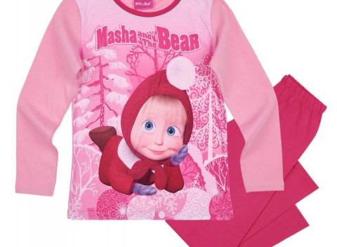 Pyžamo Máša a medveď, nohavice s elastickým pásom pre pohodlné nosenie.