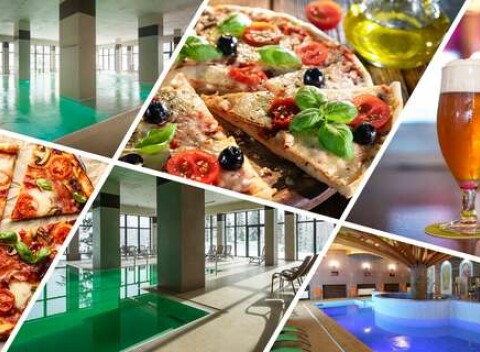 Pizza podľa výberu a 4-hod. vstup do wellness na Prednej Hore pre 2 osoby