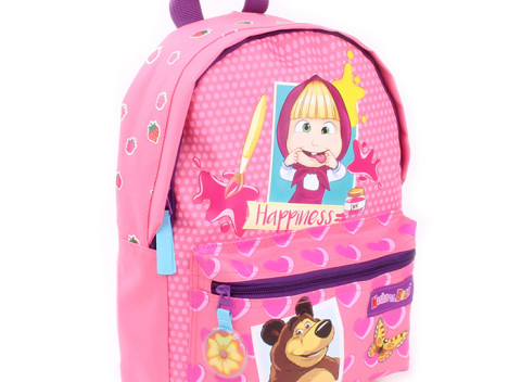 Detský batoh Máša Medveď je pre predškolské deti na výlety či do škôlky.