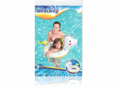 Nafukovacie koleso na plávanie - jednorožec - 79 x 58 cm