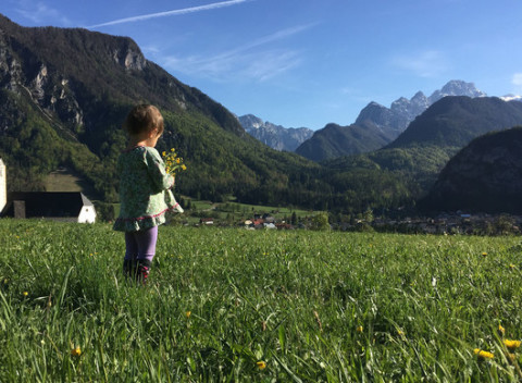 Pobyt v Slovinských Alpách na úpätí Júlských Álp s výhľadom na najvyšší vrch Triglav.