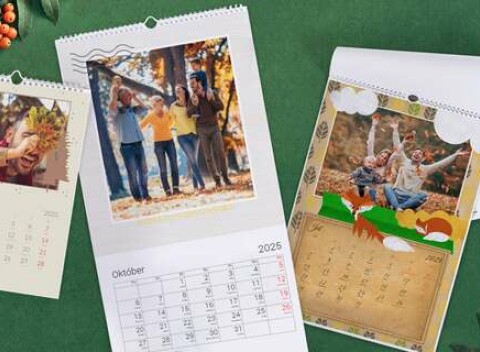 Fotokalendár s vašimi najkrajšími spomienkami - Prispôsobte si fotky, šablónu a dizajn celého kalendára k svojmu vkusu