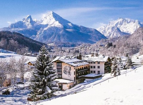 Bavorské Alpy priamo pri ski areáli v Alpensporthoteli Seimler *** s polpenziou.