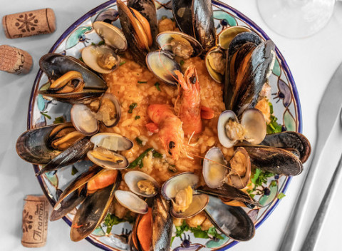 Risotto alla Pescatora pre 2 osoby - 3-chodové menu v reštaurácii Don Saro Cucina Siciliana.