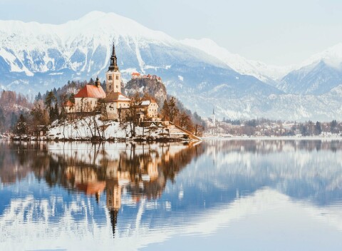 Slovinsko pri Blede a NP Triglav v Hoteli Grajski dvor *** s polpenziou a vírivkou + blízke lyžiarske areály