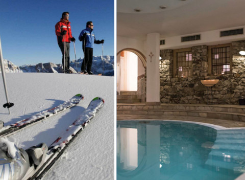 Zimná dovolenka v talianskych Alpách pre dvoch s polpenziou a wellness.