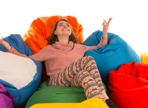 Sedací vak nemeckej značky BulliBag vrátane poštovného, teraz aj vo veľmi pohodlnom tvare hrušky.