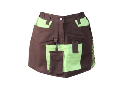 Montérková sukňa Yowie hnedo-zelená vel.34