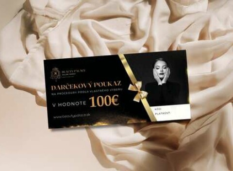 Darčekové poukážky na služby v salóne Beauty Palace Bratislava