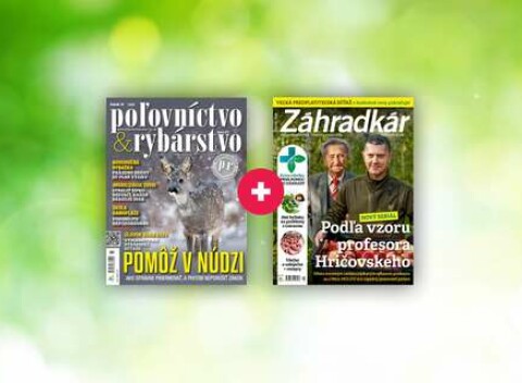 Ročné predplatné: Výhodný balík POĽOVNÍCTVO A RYBÁRSTVO + ZÁHRADKÁR