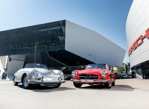 Automobilový zážitok v Stuttgarte: Vstupenky do Múzea Porsche a Múzea Mercedes-Benz + prémiové ubytovanie