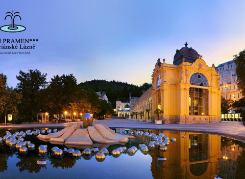 Výhodné wellnes balíčky: Pohodové Mariánske Lázně v Hoteli Pramen*** až so 17 procedúrami.