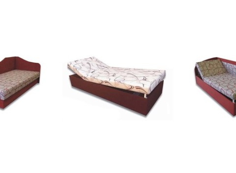 Polohovateľné a nepolohovateľné váľandy s úložným priestorom od slovenského výrobcu.