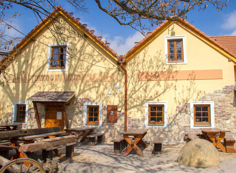 Južná Morava v penzióne vo vinárskej obci Nový Šaldorf pri Znojme s privátnou saunou, polpenziou.