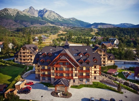 Pobyt v Kukučka Mountain Hotel and Residences s wellness v centre strediska Tatranská Lomnica.