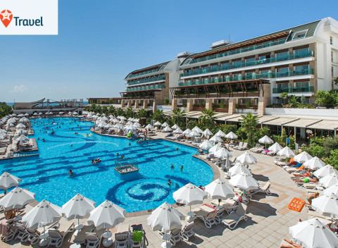 Turecko Belek: 8 či 15 dní s all inclusive v Crystal Waterworld Resort & Spa***** letecky.