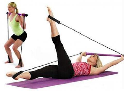 Domáce pilates študio s DVD Pomáha budovať pevné a pekne tvarované svaly 