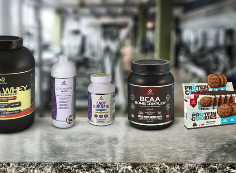 Výživové doplnky DG Nutrition - WHEY proteín, BCAA, Ladyburner, Excellent Protein Cookies.