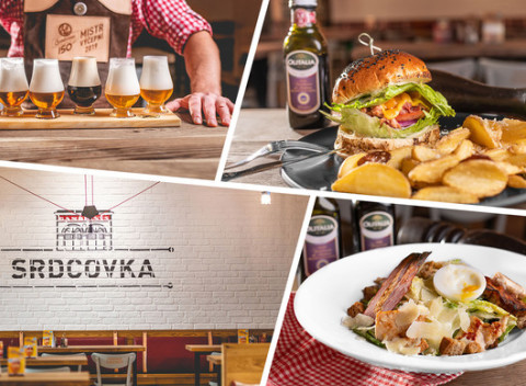Bravčová panenka, šalát s kuracími prsiami alebo pivná degustácia v reštaurácii Srdcovka Reduta.