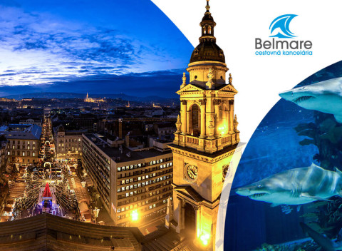 Adventná Budapešť s návštevou Tropikária na 2-dňovom zájazde s odjazdom z východného Slovenska.