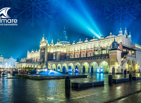 2-dňový zájazd Vianočný Krakov: Adventné nákupy, tradičná poľská kuchyňa i prehliadka mesta.