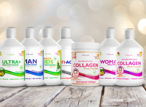 Prémiové výživové doplnky Swedish Nutra v podobe kĺbovej výživy, multivitamínov pre ženy, mužov, deti.