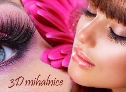 Dlhé a husté 3D mihalnice Zvodný a prirodzene vyzerajúci pohľad 