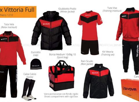 8-dielny športový set Givova Luxusné oblečenie na vychádzku či tréning 