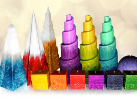 Palmové vonné sviečky Vyrobené z čisto prírodných éterických olejov 