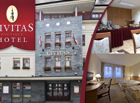 Boutique Hotel Civitas*** Pobyt v Maďarsku  so vstupom do wellness pre 2