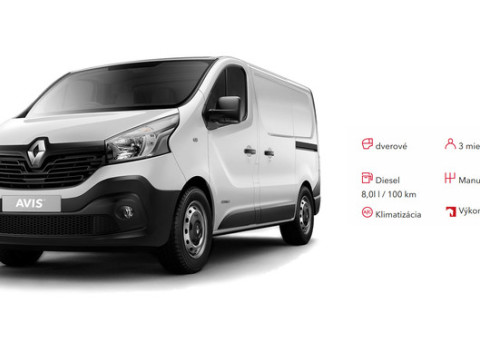 Prenájom úžitkových vozidiel od AVISu vrátane diaľničnej známky a možnosti vycestovať za hranice.