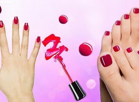 Nechty žiariace ako perly Expresná manikúra a lakovanie nechtov na nohách 