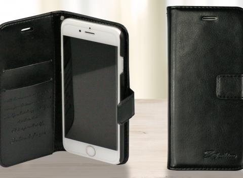 Praktické riešenie 2 v 1 Pevný kožený obal na iPhone, možnosť peňaženky