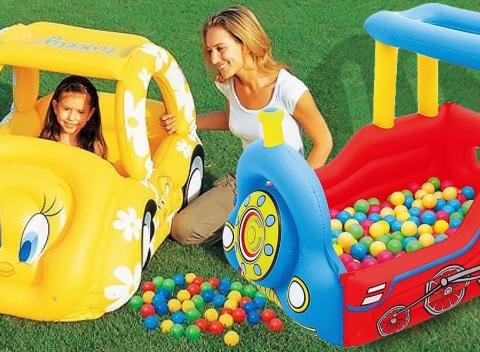 Skvelý darček pre vaše deti Nafukovačka v tvare auta či vláčika