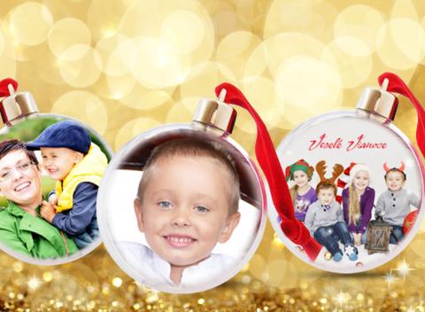 Vyrobte si jedinečnú ozdobu Vianočná guľa s vlastnou fotografiou