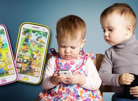 Zábava na dlhé hodiny Detské dotykové mobily s Mimoňmi 
