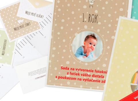 Darček pre každú mamičku Sada na fotoknihu o 1., 2. alebo 3. roku bábätka 