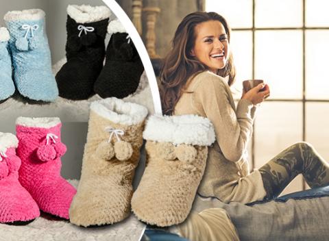 Prežívajte zimu farebne Krásne a teplé papučko-čižmičky z ovčej vlny