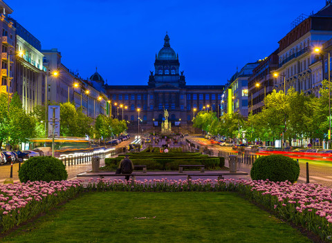 Praha v Pension Březina neďaleko Václavského námestia s raňajkami.