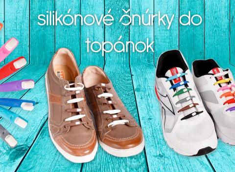 Silikónové šnúrky sú skvelý spôsob, ako povedať zbohom nudným topánkam. Nakombinujte si šnúrky z 11 farieb podľa vlastnej fantázie. 