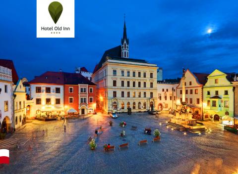 Oddych pre dvojicu s wellness v Hoteli Old Inn****. Relaxačné 3 dni priamo na prekrásnom námestí mesta Český Krumlov.