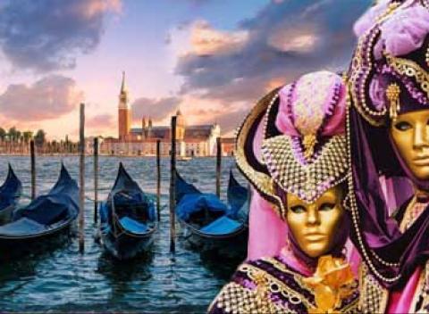 Benátky ako ste ich nezažili, vydaje sa do mesta gondol v období karnevalu, spoznajte jeho pamiatky a nevšedné krásy.  