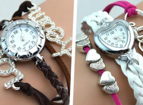 Unikátne dámske hodinky a šperk v jednom! Vyberte si až z 10 rôznych farieb remienkov a ozdobte svoje zápästie. 
